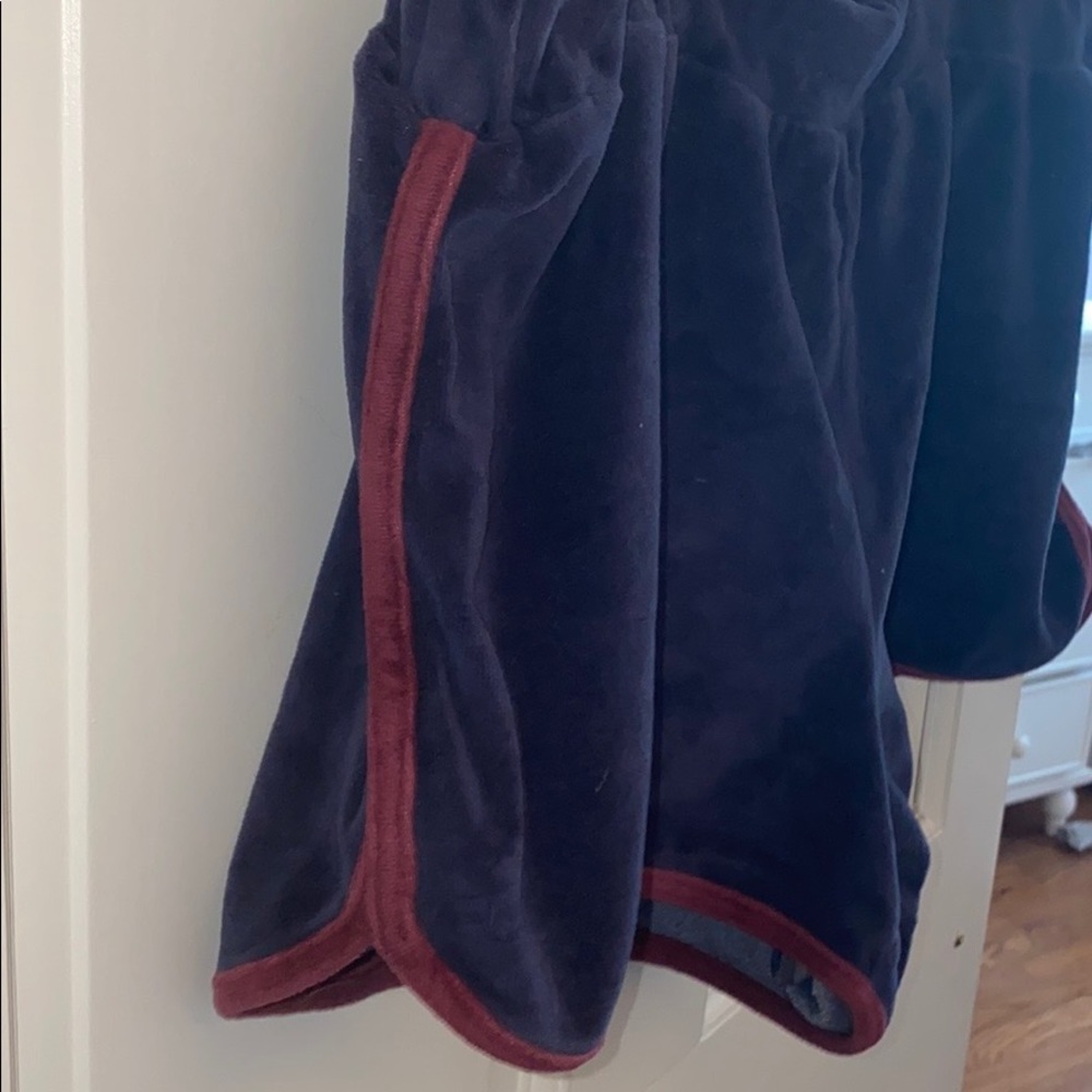 Kendall & Kylie Velvet Navy and Dark red shorts!